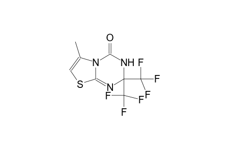 6-methyl-2,2-bis(trifluoromethyl)-2,3-dihydro-4H-[1,3]thiazolo[3,2-a][1,3,5]triazin-4-one