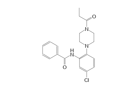 N-[5-chloro-2-(4-propionyl-1-piperazinyl)phenyl]benzamide