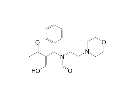 Pyrrol-2(5H)-one, 4-acetyl-3-hydroxy-5-(4-methylphenyl)-1-[2-(4-morpholyl)ethyl]-