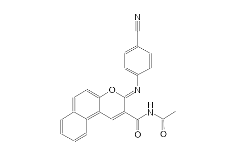 N-({(3Z)-3-[(4-cyanophenyl)imino]-3H-benzo[f]chromen-2-yl}carbonyl)acetamide