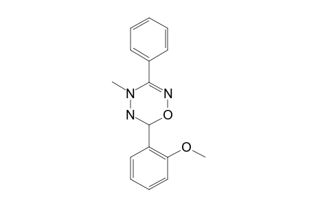 3-PHENYL-6-(2-METHOXYPHENYL)-5,6-DIHYDRO-4H-1,2,4,5-OXATRIAZINE