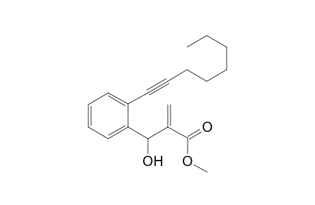 Methyl 2-(hydroxy(2-(oct-1-ynyl)phenyl)methyl)acrylate