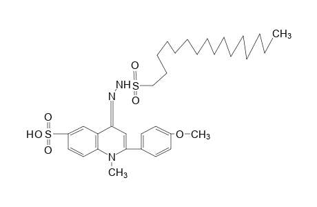 1,4-DIHYDRO-4-[(HEXADECYLSULFONYL)HYDRAZONO]-2-(p-METHOXYPHENYL)-1-METHYL-6-QUINOLINESULFONIC ACID