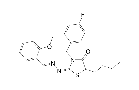 2-methoxybenzaldehyde [(2E)-5-butyl-3-(4-fluorobenzyl)-4-oxo-1,3-thiazolidin-2-ylidene]hydrazone
