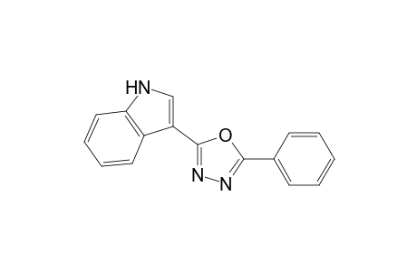2-Phenyl-5-(3-indolyl)-1,3,4-oxadiazole