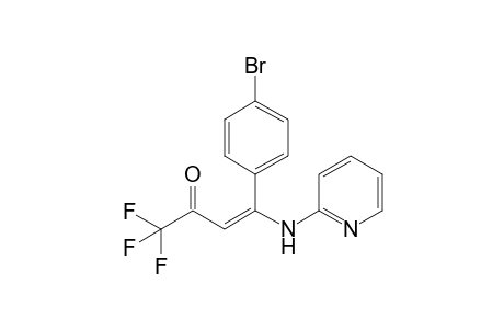 N-[1-(4-Bromophenyl)-3-oxo-4,4,4-trifluorobut-1-en-1-yl]-2-aminopyridine