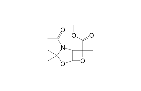 methyl 2-acetyl-3,3,7-trimethyl-4,6-dioxa-2-azabicyclo[3.2.0]heptane-7-carboxylate