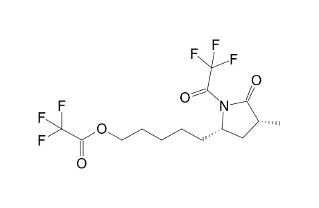 (3R,5S)-3-Methyl-5-[5-(trifluoroacetyloxy)pentyl]-N-trifluoroacetylpyrrolidin-2-one