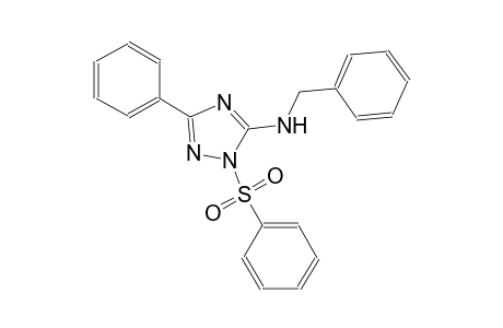 1H-1,2,4-triazol-5-amine, 3-phenyl-N-(phenylmethyl)-1-(phenylsulfonyl)-