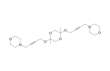 morpholine, 4-[4-[[2,5-dimethyl-5-[[4-(4-morpholinyl)-2-butynyl]oxy]-1,4-dioxan-2-yl]oxy]-2-butynyl]-