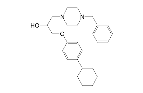 1-(4-benzylpiperazin-1-yl)-3-(4-cyclohexylphenoxy)propan-2-ol
