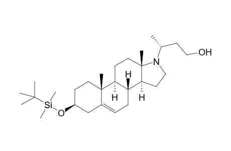 (20R )-24-nor-17-Azachol-5-en-3.beta.,23-diol 3-( t-butyldimethylsilyl) ether