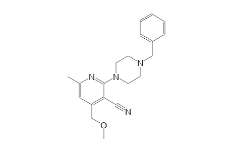 3-pyridinecarbonitrile, 4-(methoxymethyl)-6-methyl-2-[4-(phenylmethyl)-1-piperazinyl]-