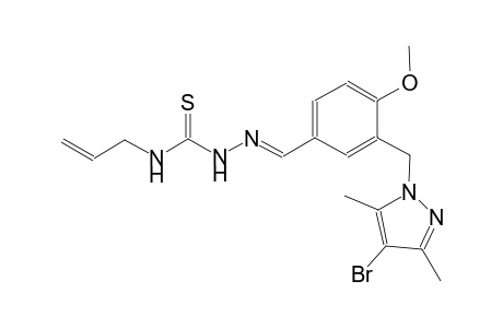 3-[(4-bromo-3,5-dimethyl-1H-pyrazol-1-yl)methyl]-4-methoxybenzaldehyde N-allylthiosemicarbazone