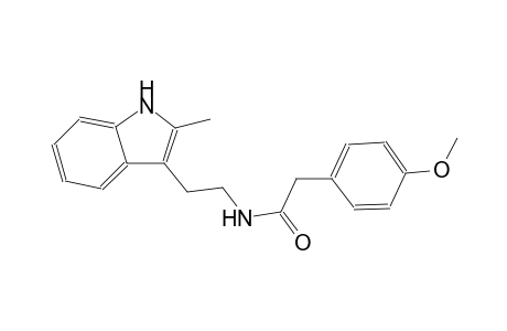 benzeneacetamide, 4-methoxy-N-[2-(2-methyl-1H-indol-3-yl)ethyl]-