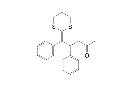 5-(1,3-Dithian-2-ylidene)-4,5-diphenylpentan-2-one