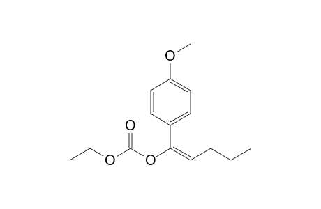 4-Methoxy-1-[1-(ethoxycarbonyloxy)-2-propylethenyl]benzene