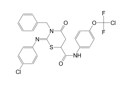 2H-1,3-thiazine-6-carboxamide, N-[4-(chlorodifluoromethoxy)phenyl]-2-[(4-chlorophenyl)imino]tetrahydro-4-oxo-3-(phenylmethyl)-, (2Z)-