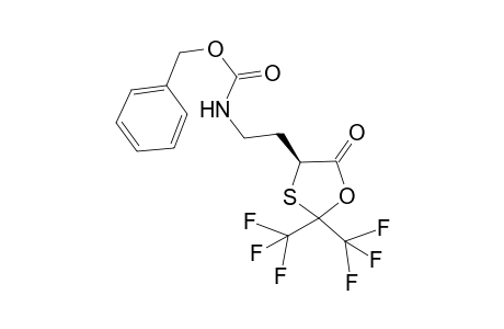 (S)-4-{2'-[(Benzyloxycarbonyl)amino]ethyl]-2,2-bis(trifluoromethyl)-1,3-oxathiolan-5-one