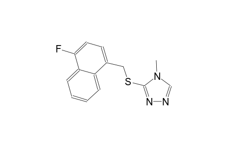 3-{[(4-fluoro-1-naphthyl)methyl]sulfanyl}-4-methyl-4H-1,2,4-triazole