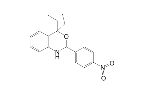 4,4-Diethyl-2-(4-nitrophenyl)-1,4-dihydro-2H-3,1-benzoxazine