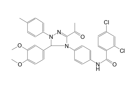 benzamide, N-[4-[3-acetyl-5-(3,4-dimethoxyphenyl)-1,5-dihydro-1-(4-methylphenyl)-4H-1,2,4-triazol-4-yl]phenyl]-2,4-dichloro-