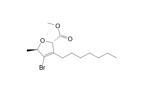 (2S,5R)-5-Methyl-4-bromo-3-heptyl-2-(methoxycarbonyl)-2,5-dihydrofuran