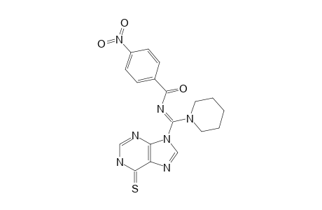 N-[(6,9-DIHYDRO-6-THIOXO-1H-PURIN-9-YL)-(PIPERIDIN-1-YL)-METHYLIDEN]-4-NITROBENZAMIDE