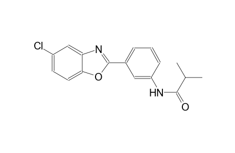 N-[3-(5-chloro-1,3-benzoxazol-2-yl)phenyl]-2-methylpropanamide