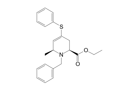 (2S,6S)-1-benzyl-6-methyl-4-(phenylthio)-3,6-dihydro-2H-pyridine-2-carboxylic acid ethyl ester