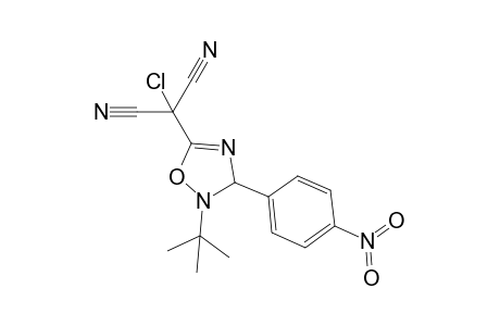 2-Tert-Butyl-3-(4-nitrophenyl)-5-(chlorodicyanomethyl)-2,3-dihydro-1,2,4-oxadiazole
