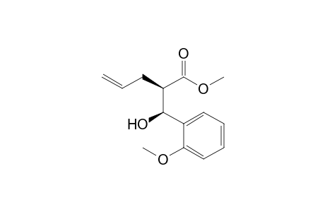 (-)-(2R,3S)-Methyl 2-allyl-3-hydroxy-3-(2-methoxyphenyl)propionate