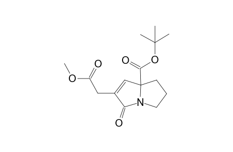 tert-Butyl 6-(2-methoxy-2-oxoethyl)-5-oxo-2,3-dihydro-1H-pyrrolozine-7a(5H)-carboxylate