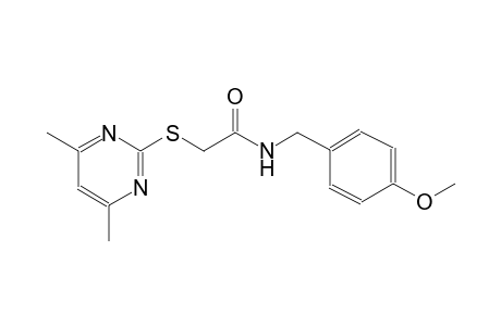 acetamide, 2-[(4,6-dimethyl-2-pyrimidinyl)thio]-N-[(4-methoxyphenyl)methyl]-