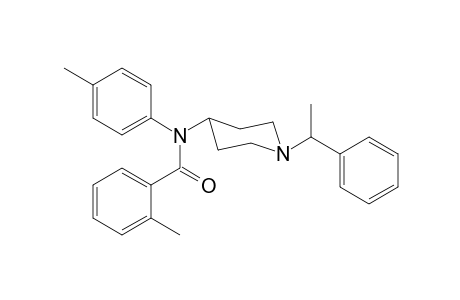 2-methyl-N-4-methylphenyl-N-[1-(1-phenylethyl)piperidin-4-yl]benzamide
