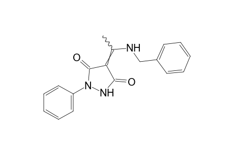 4-[1-(benzylamino)ethylidene]-1-phenyl-3,5-pyrazolidinedione