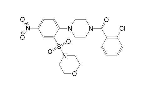 morpholine, 4-[[2-[4-(2-chlorobenzoyl)-1-piperazinyl]-5-nitrophenyl]sulfonyl]-