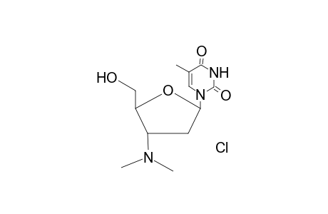 Pyrimidin-2,4-dione, 1,2,3,4-tetrahydro-5-methyl-1-[[2-hydroxymethyl-3-dimethylamino]tetrahydrofur-5-yl-, hydrochloride