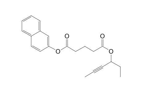 Glutaric acid, hex-4-yn-3-yl 2-naphthyl ester