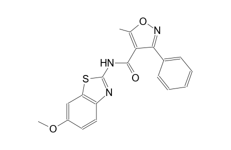 N-(6-methoxy-1,3-benzothiazol-2-yl)-5-methyl-3-phenyl-4-isoxazolecarboxamide