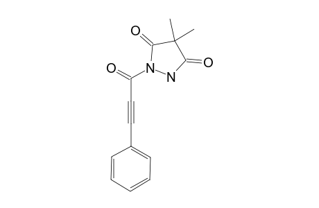 4,4-Dimethyl-1-(3-phenylprop-2-ynoyl)pyrazolidine-3,5-dione