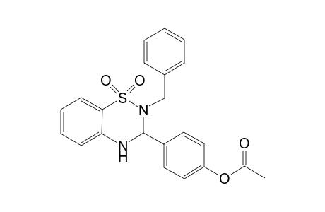 4-(2-Benzyl-1,1-dioxido-3,4-dihydro-2H-1,2,4-benzothiadiazin-3-yl)phenyl acetate