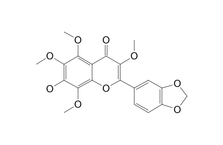 7-HYDROXY-3,5,6,8-TETRAMETHOXY-3',4'-METHYLENEDIOXYFLAVONE