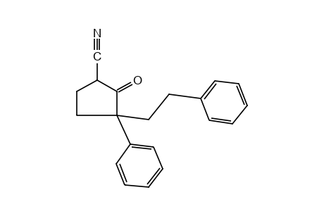 2-oxo-3-phenethyl-3-phenylcyclopentanecarbonitrile