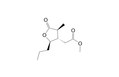 Methyl (2R,3R,4R)-(4-Methyl-5-oxo-2-propyltetrahydrofuran-3-yl)acetate