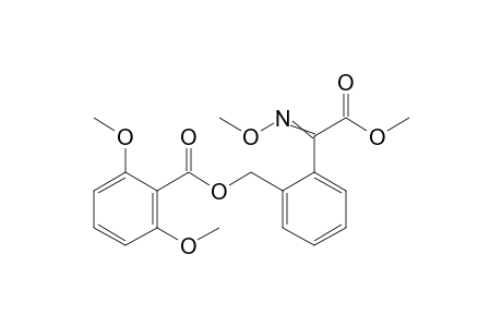 Benzeneacetic acid, 2-[[(2,6-dimethoxybenzoyl)oxy]methyl]-alpha-(methoxyimino)-, methyl ester