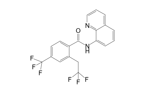 N-(Quinolin-8-yl)-2-(2,2,2-trifluoroethyl)-4-(trifluoromethyl)benzamide