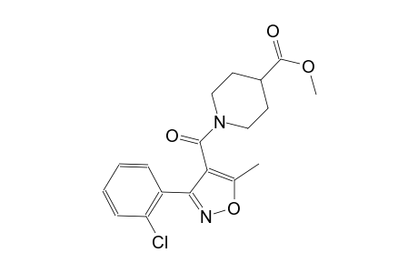 Methyl 1-([3-(2-chlorophenyl)-5-methyl-4-isoxazolyl]carbonyl)-4-piperidinecarboxylate