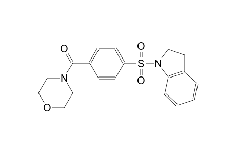 1H-indole, 2,3-dihydro-1-[[4-(4-morpholinylcarbonyl)phenyl]sulfonyl]-
