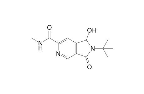 2-(1',1'-Dimethylethyl)-2,3-dihydro-1-hydroxy-N-methyl-3-oxo-1H-pyrrolo[3,4-c]pyridine-6-carboxamide